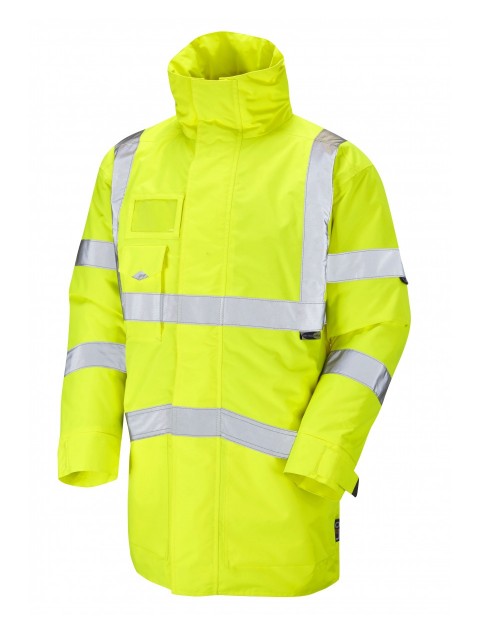 Leo Marwood ISO 20471 Class 3 Superior Anorak Yellow High Visibility